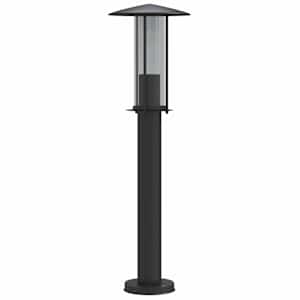 vidaXL &otilde;ue lambipost, must, 60 cm, roostevaba teras