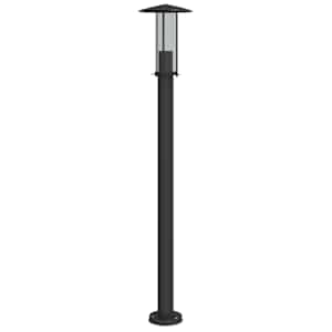 vidaXL &otilde;ue lambipost, must, 100 cm, roostevaba teras