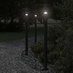 Venkovní stojací lampa černá 100 cm nerezová ocel