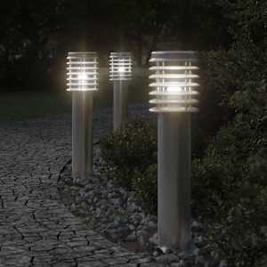 Venkovní stojací lampa stříbrná 60 cm nerezová ocel - obrázek 1