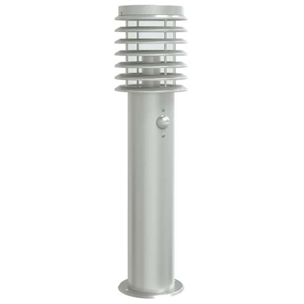 vidaXL anduriga &otilde;ue lambipost, h&otilde;bedane, 60 cm, roostevaba teras