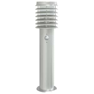 Venkovní stojací lampa s čidlem stříbrná 60 cm nerezová ocel - obrázek 4