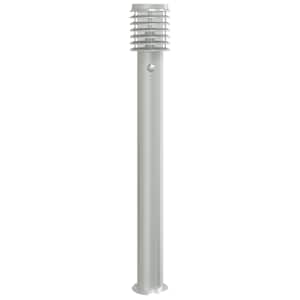 Venkovní stojací lampy s čidly 3 ks stříbrné 110 cm ocel - obrázek 4