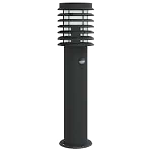vidaXL anduriga &otilde;ue lambipost, must, 60 cm, roostevaba teras