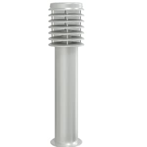 Venkovní stojací lampa se zásuvkou stříbrná 60 cm nerezová ocel - obrázek 4
