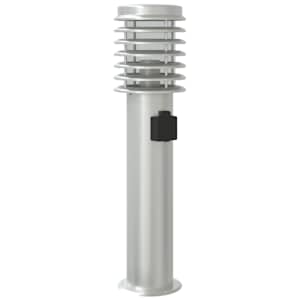 Venkovní stojací lampa se zásuvkou stříbrná 60 cm nerezová ocel - obrázek 6
