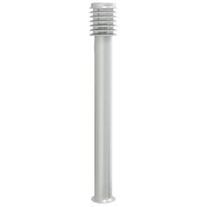 Venkovní stojací lampy se zásuvkou 3 ks stříbrné 110 cm ocel - obrázek 4