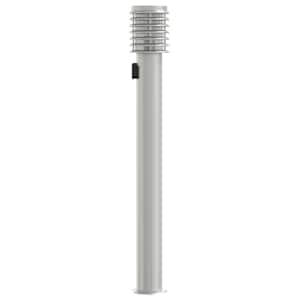 Venkovní stojací lampy se zásuvkou 3 ks stříbrné 110 cm ocel - obrázek 5