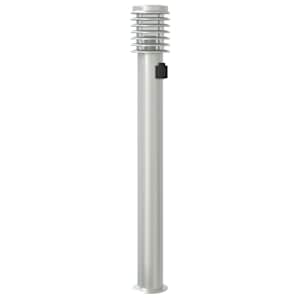 Venkovní stojací lampy se zásuvkou 3 ks stříbrné 110 cm ocel - obrázek 6