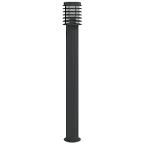 Venkovní stojací lampy se zásuvkou 3 ks černé 110 cm ocel - obrázek 4