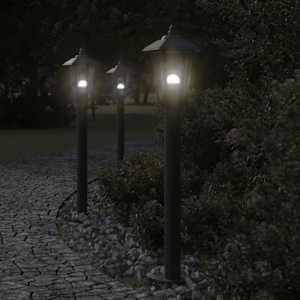 Venkovní stojací lampy 3 ks černé 80 cm nerezová ocel - obrázek 1