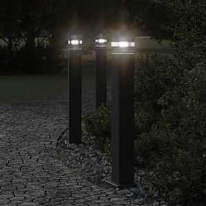 Venkovní stojací lampy 3 ks černé 80 cm hliník - obrázek 1