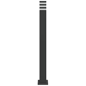 Venkovní stojací lampa černá 110 cm hliník - obrázek 4
