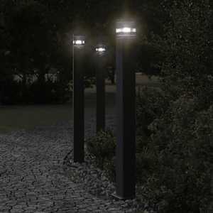 Venkovní stojací lampa černá 110 cm hliník - obrázek 1