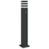 vidaXL anduriga aia lambipost, must, 80 cm, alumiinium