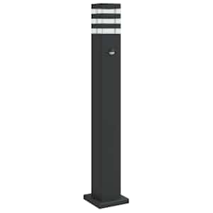 vidaXL anduriga aia lambipost, must, 80 cm, alumiinium