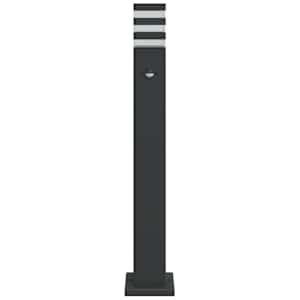 Venkovní stojací lampy s čidlem 3 ks černé 80 cm hliník - obrázek 4
