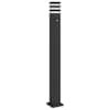 vidaXL anduriga aia lambipost, must, 110 cm, alumiinium
