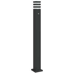 vidaXL anduriga aia lambipost, must, 110 cm, alumiinium