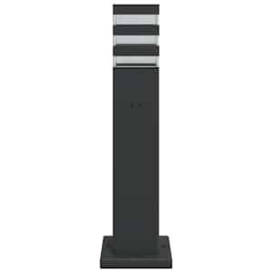 Venkovní stojací lampy se zásuvkou 3 ks černé 50 cm hliník - obrázek 4