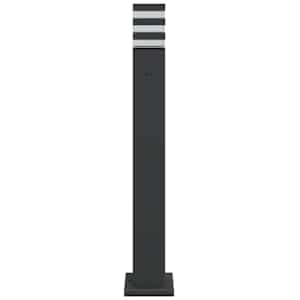 Venkovní stojací lampy se zásuvkou 3 ks černé 80 cm hliník - obrázek 4