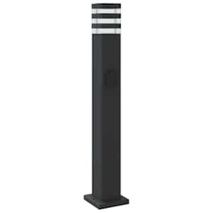 Venkovní stojací lampy se zásuvkou 3 ks černé 80 cm hliník - obrázek 6