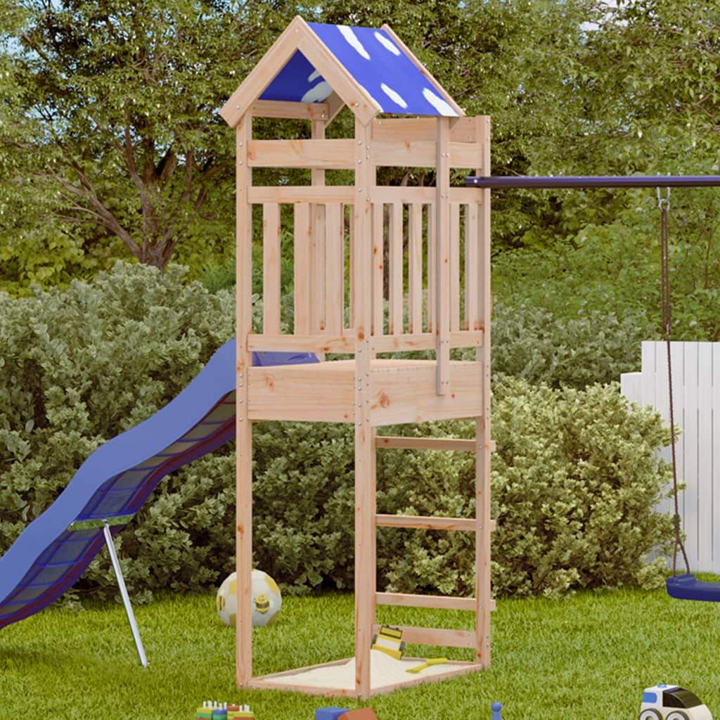 vidaXL Turn de joacă, 85x52,5x239 cm, lemn masiv de pin