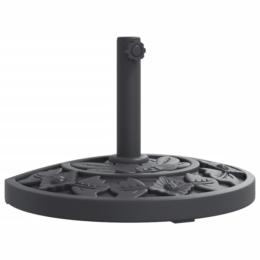 vidaXL Stojan na slunečník pro tyč Ø 38 / 48 mm 9 kg půlkruhový