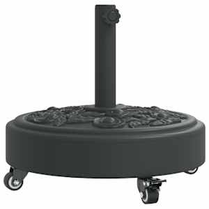 vidaXL ratastega p&auml;ikesevarju alus, &Oslash;38/48 mm postile, 27 kg &uuml;mmargune