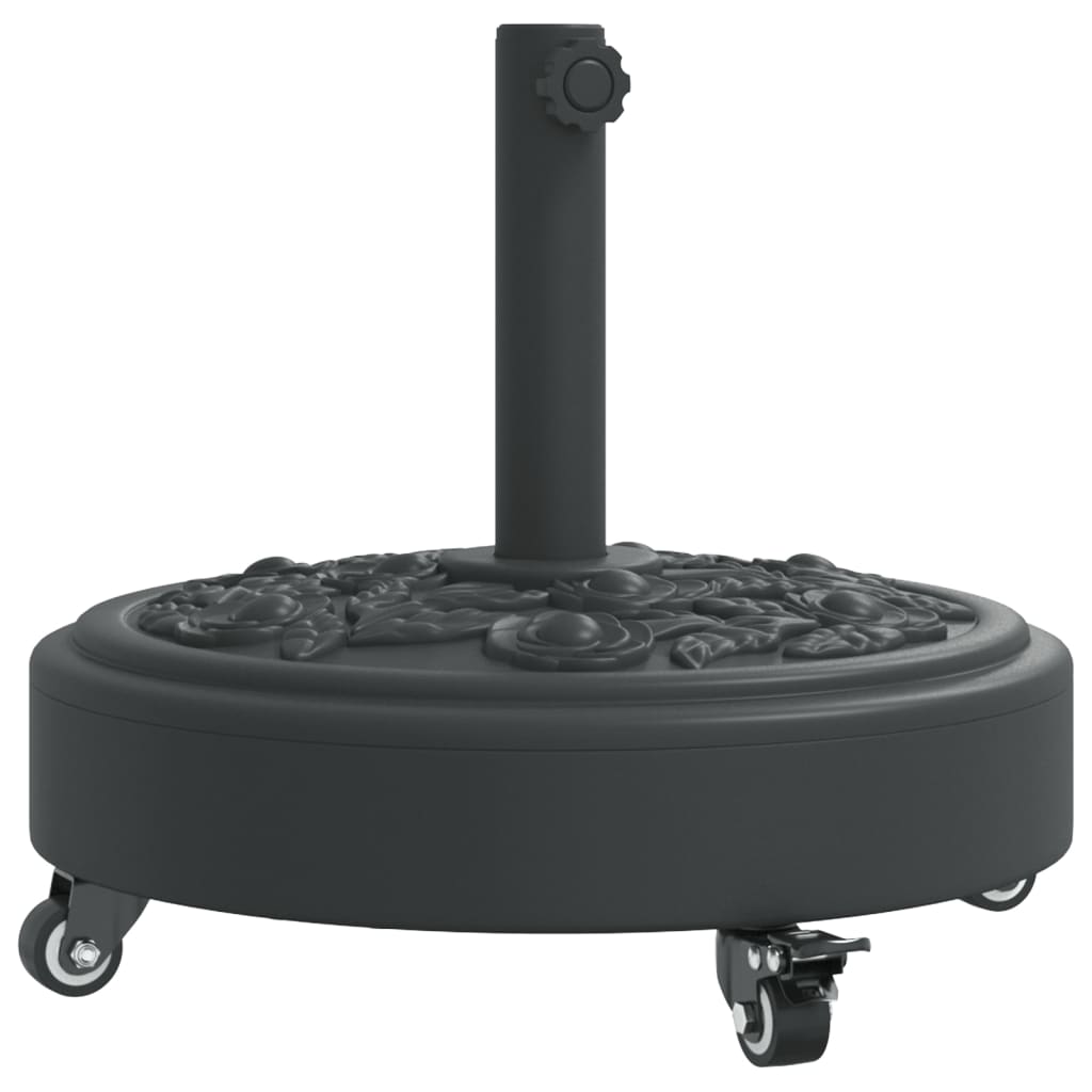 vidaXL Stojan na slunečník s kolečky pro tyč Ø 38/48 mm 27 kg kruhový