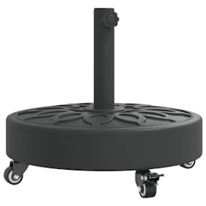 vidaXL ratastega p&auml;ikesevarju alus, &Oslash;38/48 mm postile, 27 kg &uuml;mmargune