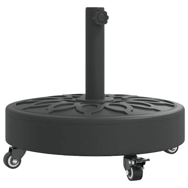 vidaXL ratastega p&auml;ikesevarju alus, &Oslash;38/48 mm postile, 27 kg &uuml;mmargune