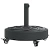 vidaXL ratastega p&auml;ikesevarju alus, &Oslash;38/48 mm postile, 27 kg &uuml;mmargune