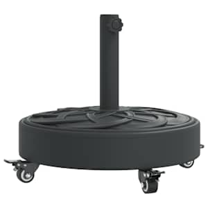 vidaXL ratastega p&auml;ikesevarju alus, &Oslash;38/48 mm postile, 27 kg &uuml;mmargune