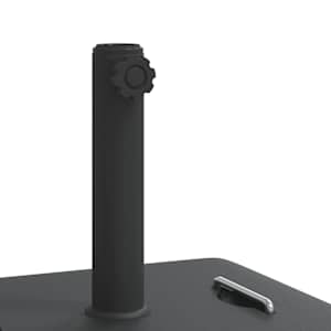 Stojan na slunečník s úchyty pro tyč Ø 38 / 48 mm 27 kg čtverec - obrázek 8