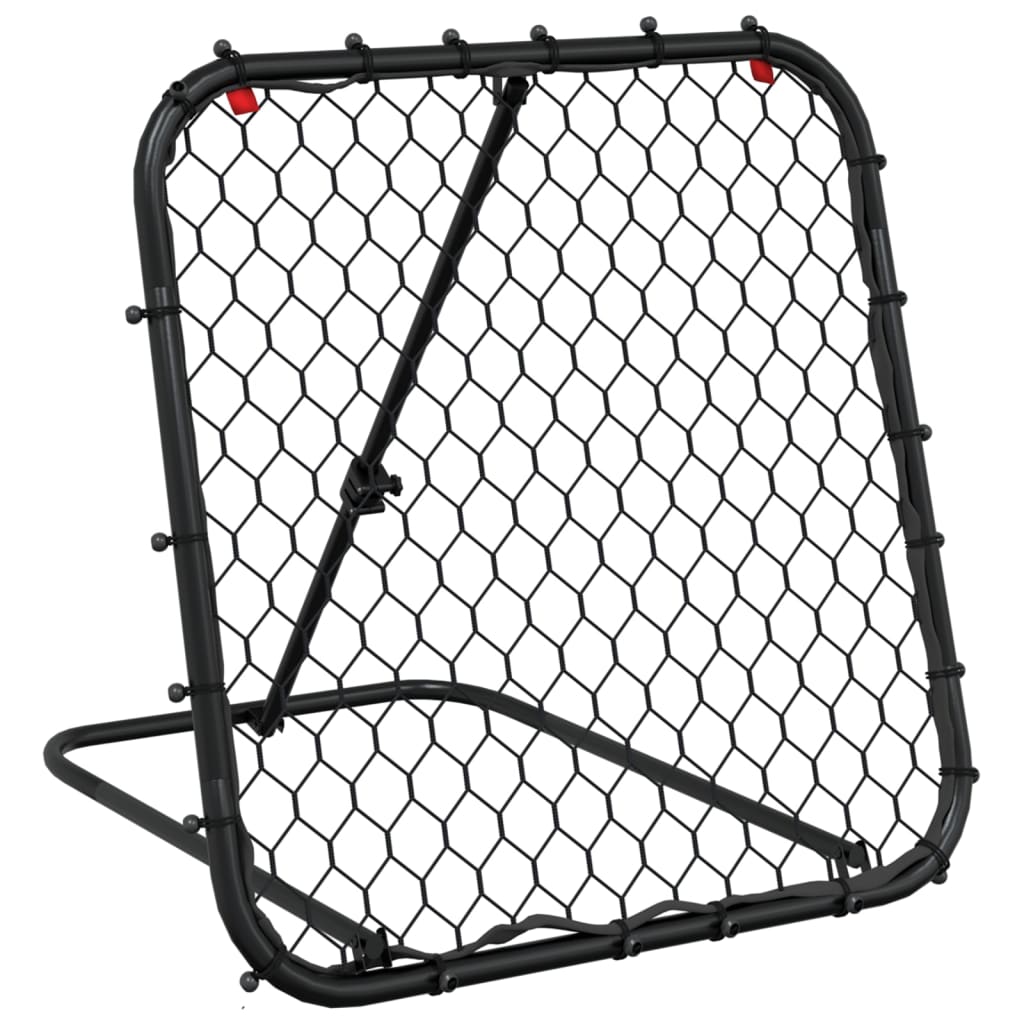 vidaXL Fotbalový rebounder nastavitelný černý 84 x 73 x 60–80 cm ocel