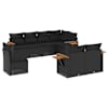 vidaXL Patio Sofa Set 8-kohaline Black