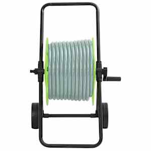 Zelený vozík s hadicovým navijákem pro 60 m 1/2" hadice ocel - obrázek 2