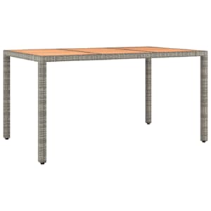 5dílný zahradní bistro set s poduškami šedý polyratan - obrázek 4