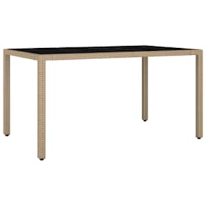 5dílný zahradní bistro set s poduškami béžový polyratan - obrázek 4
