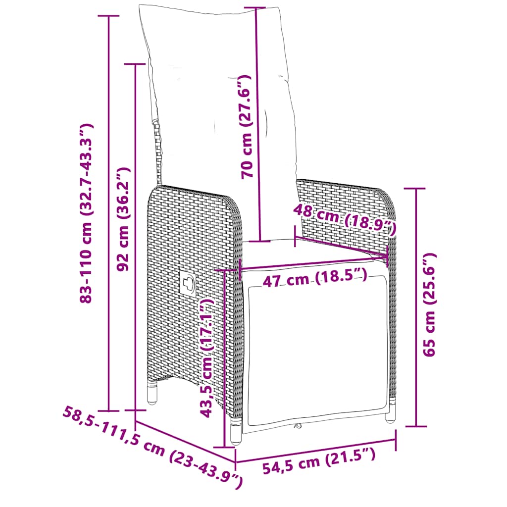 8 / Med fodskammel / 190 x 90 x 75 cm - Billede 13