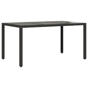 5dílný zahradní bistro set s poduškami černý polyratan - obrázek 4