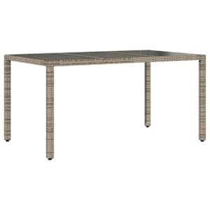5dílný zahradní bistro set s poduškami šedý polyratan - obrázek 4