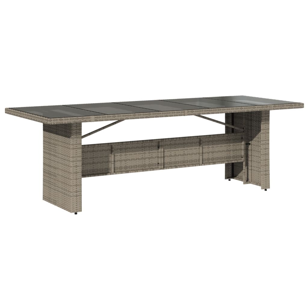 vidaXL 11-delige Tuinset met kussens poly rattan grijs afbeelding