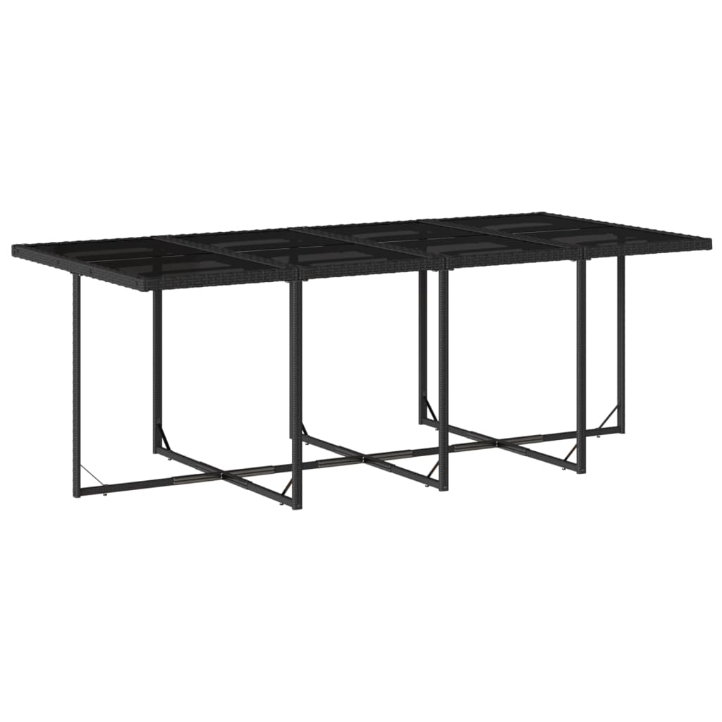 vidaXL 9-delige Tuinset poly rattan zwart, foto 4