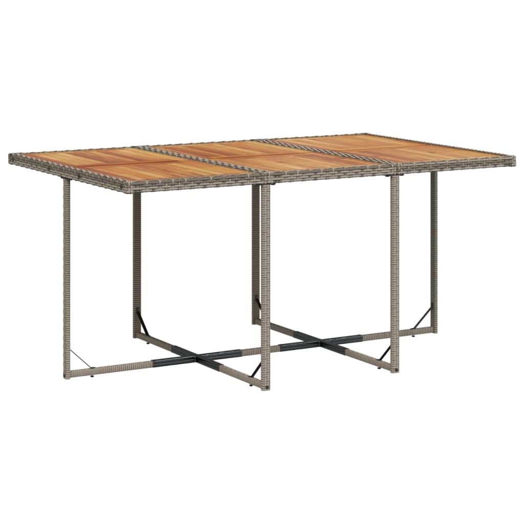 vidaXL 11-delige tuinset met kussens, grijs polyrotan