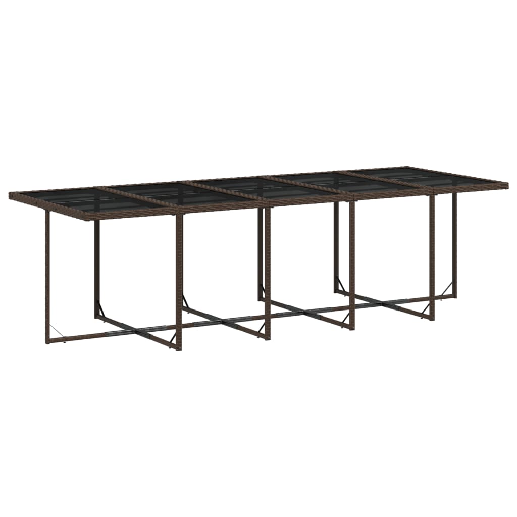 vidaXL 15-delige Tuinset met kussens poly rattan bruin afbeelding