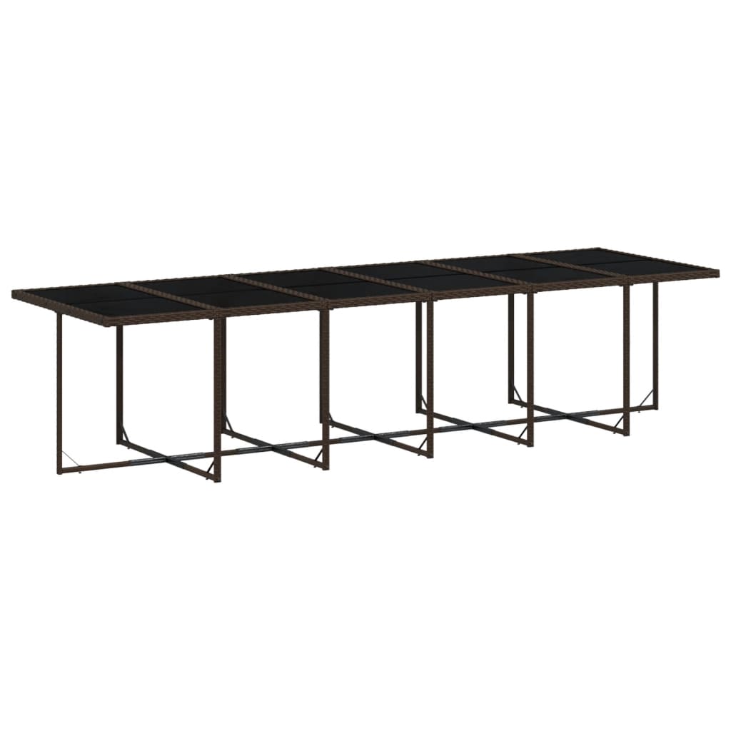 vidaXL 17-delige Tuinset met kussens poly rattan bruin afbeelding