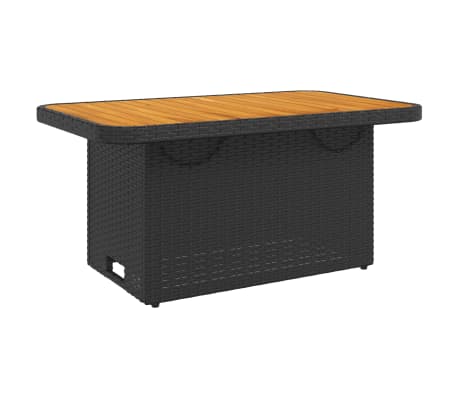 vidaXL 4-tlg. Garten-Essgruppe mit Kissen Schwarz Poly Rattan