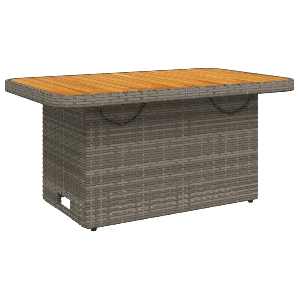 Thumbnail - vidaXL 4-tlg. Garten-Essgruppe mit Kissen Grau Poly Rattan